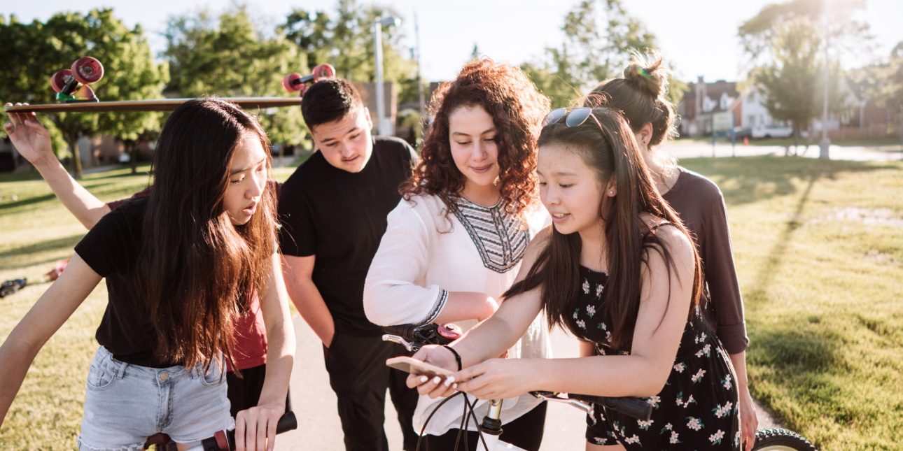 young people in a group