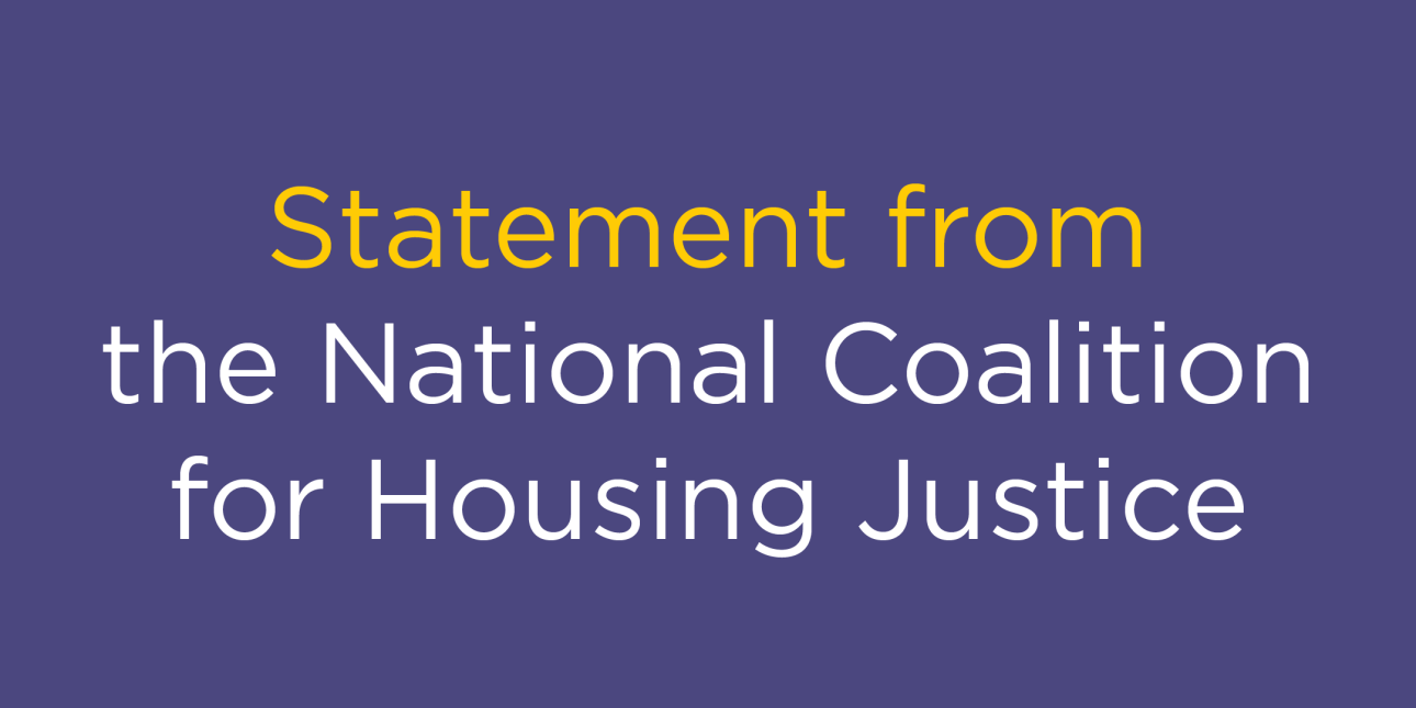Statement from NCHJ