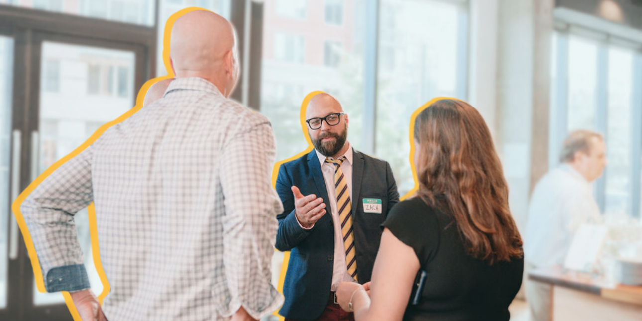 board members connecting and networking