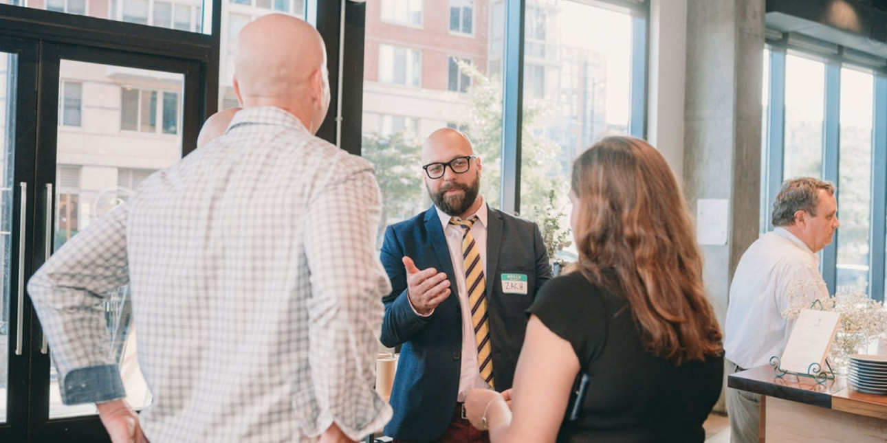 board members connecting and networking